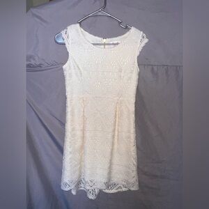 Xhilaration Cream Lace Dress